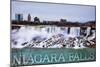 Niagara Falls - American Falls in Winter-Lantern Press-Mounted Art Print