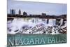 Niagara Falls - American Falls in Winter-Lantern Press-Mounted Premium Giclee Print