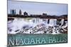 Niagara Falls - American Falls in Winter-Lantern Press-Mounted Art Print