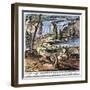 Niagara Falls: Beavers, 1715-null-Framed Giclee Print