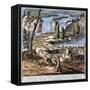 Niagara Falls: Beavers, 1715-null-Framed Stretched Canvas