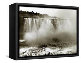 Niagara Falls Canada, April 1970-null-Framed Stretched Canvas
