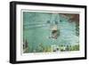 Niagara Falls, Canada - Cable Car Crossing the Whirlpool-Lantern Press-Framed Art Print