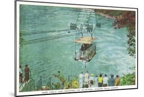 Niagara Falls, Canada - Cable Car Crossing the Whirlpool-Lantern Press-Mounted Art Print