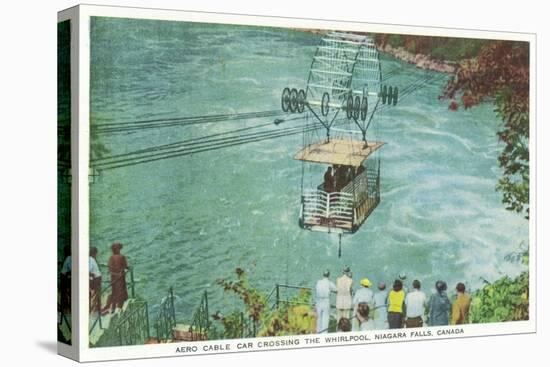 Niagara Falls, Canada - Cable Car Crossing the Whirlpool-Lantern Press-Stretched Canvas