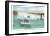 Niagara Falls, Canada - View of Maid of the Mist Boat-Lantern Press-Framed Art Print