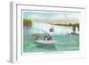 Niagara Falls, Canada - View of Maid of the Mist Boat-Lantern Press-Framed Art Print