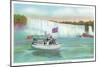 Niagara Falls, Canada - View of Maid of the Mist Boat-Lantern Press-Mounted Art Print