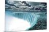 Niagara Falls (Color) Art Poster Print-null-Mounted Poster