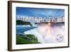 Niagara Falls - Falls and Skyline-Lantern Press-Framed Art Print