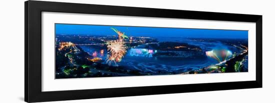 Niagara Falls - Fireworks-James Blakeway-Framed Art Print