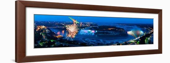 Niagara Falls - Fireworks-James Blakeway-Framed Art Print