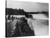 Niagara Falls from Above Photograph - Niagara Falls, NY-Lantern Press-Stretched Canvas