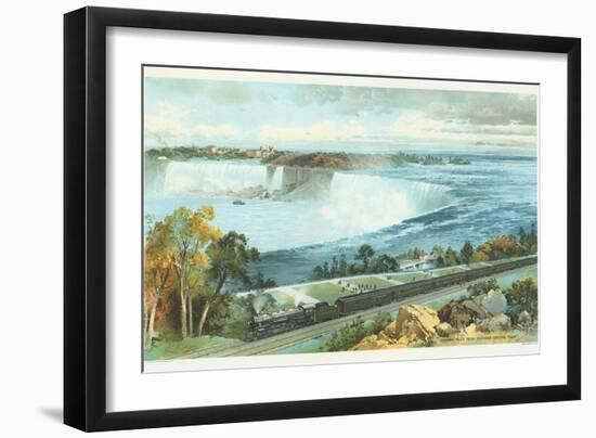 Niagara Falls from Michigan Central Train Poster-Charles Graham-Framed Giclee Print