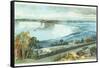 Niagara Falls from Michigan Central Train Poster-Charles Graham-Framed Stretched Canvas