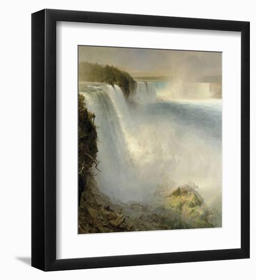 Niagara Falls, from the American Side, 1867-Frederick Edwin Church-Framed Art Print