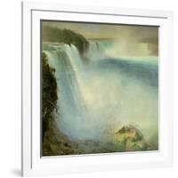 Niagara Falls, from the American Side, 1867-Frederic Edwin Church-Framed Giclee Print