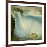 Niagara Falls, from the American Side, 1867-Frederic Edwin Church-Framed Giclee Print