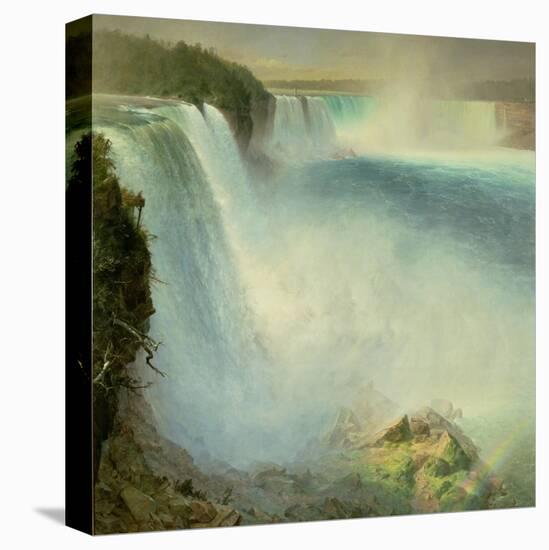 Niagara Falls, from the American Side, 1867-Frederic Edwin Church-Stretched Canvas