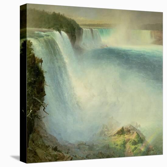 Niagara Falls, from the American Side, 1867-Frederic Edwin Church-Stretched Canvas