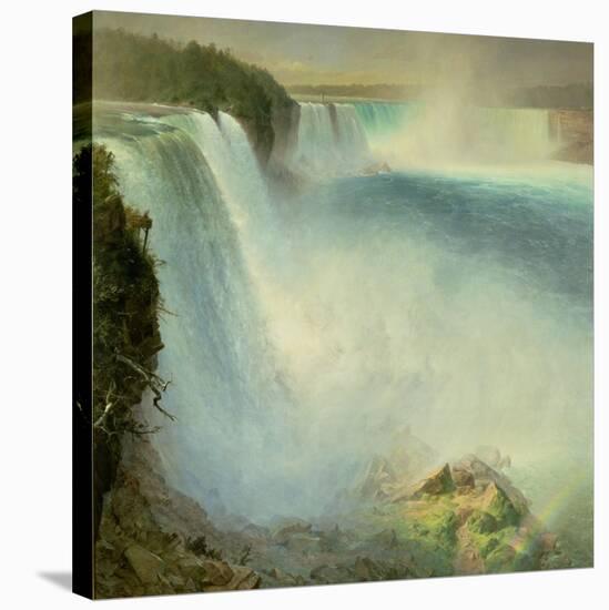 Niagara Falls, from the American Side, 1867-Frederic Edwin Church-Stretched Canvas