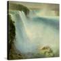 Niagara Falls, from the American Side, 1867-Frederic Edwin Church-Stretched Canvas