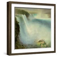 Niagara Falls, from the American Side, 1867-Frederic Edwin Church-Framed Giclee Print