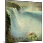 Niagara Falls, from the American Side, 1867-Frederic Edwin Church-Mounted Giclee Print