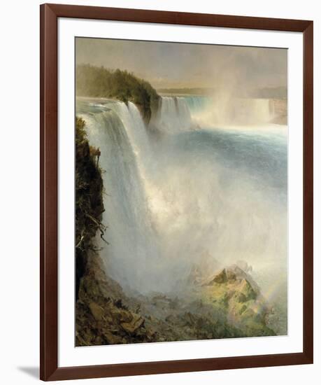 Niagara Falls from the American Side-Frederic Edwin Church-Framed Giclee Print