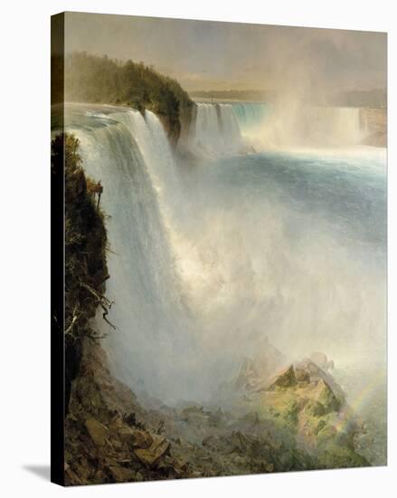 Niagara Falls from the American Side-Frederic Edwin Church-Stretched Canvas