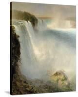 Niagara Falls from the American Side-Frederic Edwin Church-Stretched Canvas