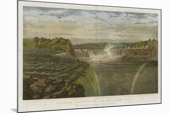 Niagara Falls from the American Side-George Henry Andrews-Mounted Premium Giclee Print