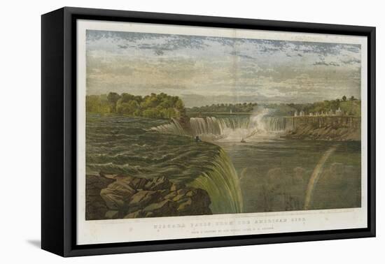 Niagara Falls from the American Side-George Henry Andrews-Framed Stretched Canvas