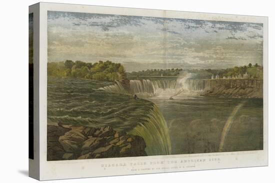 Niagara Falls from the American Side-George Henry Andrews-Stretched Canvas