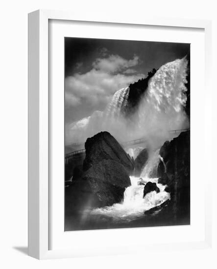 Niagara Falls from the Cave of the Winds-null-Framed Photographic Print