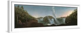Niagara Falls from under Table Rock, 1808-John Trumbull-Framed Giclee Print