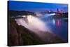 Niagara Falls Illuminations-Steve Gadomski-Stretched Canvas