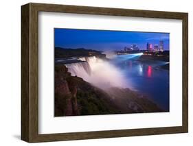 Niagara Falls Illuminations-Steve Gadomski-Framed Photographic Print