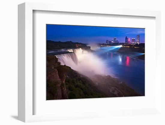 Niagara Falls Illuminations-Steve Gadomski-Framed Photographic Print