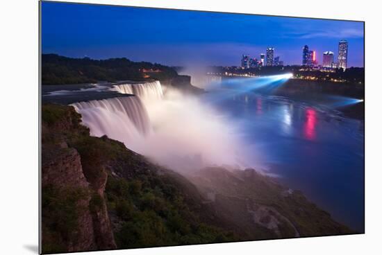 Niagara Falls Illuminations-Steve Gadomski-Mounted Photographic Print