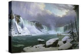 Niagara Falls in Winter-Hippolyte Sebron-Stretched Canvas