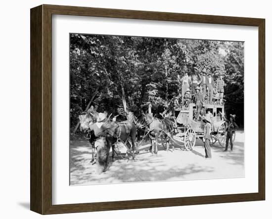 Niagara Falls, June 23D, 1898, Pawnee Bills Wild West Co.-null-Framed Photo