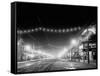 Niagara Falls, N.Y. Falls Street at Night-null-Framed Stretched Canvas