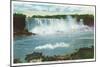 Niagara Falls, New York - American Falls Maid of the Mist View-Lantern Press-Mounted Art Print