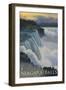 Niagara Falls, New York, c.2008-Lantern Press-Framed Art Print