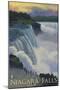 Niagara Falls, New York, c.2008-Lantern Press-Mounted Art Print