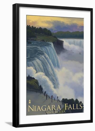 Niagara Falls, New York, c.2008-Lantern Press-Framed Art Print