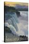 Niagara Falls, New York, c.2008-Lantern Press-Stretched Canvas