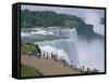 Niagara Falls, New York State, United States of America, North America-Rainford Roy-Framed Stretched Canvas