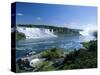 Niagara Falls on the Niagara River That Connects Lakes Ontario and Erie, New York State, USA-Robert Francis-Stretched Canvas